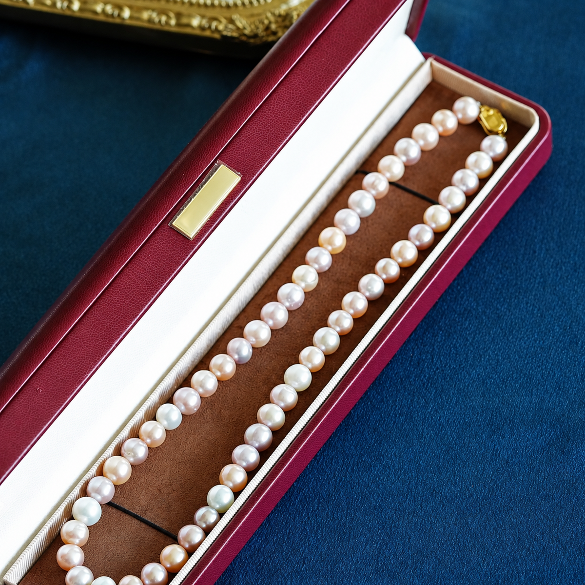 Pastel Multicolor Cultured Freshwater Pearl Necklace, Approx. 9mm Pearls, 47cm Classic Jewelry Gift for Women