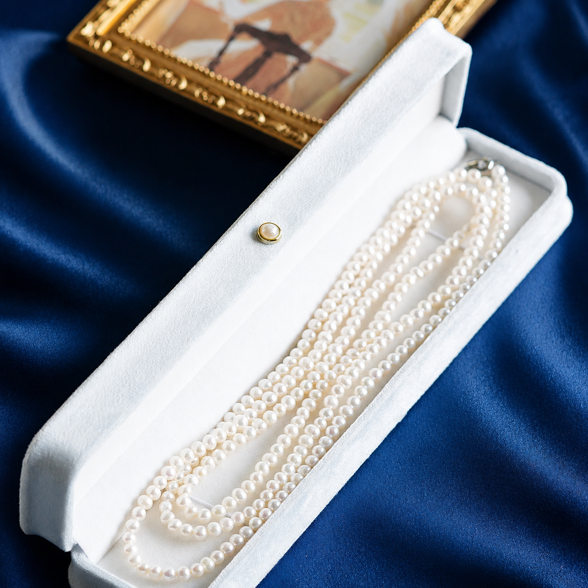 Long Freshwater Pearl Wrap Necklace – 47.6" / 121cm, 5–5.5mm Pearls, Convertible Double-Layer & Multi-Wrap Necklace