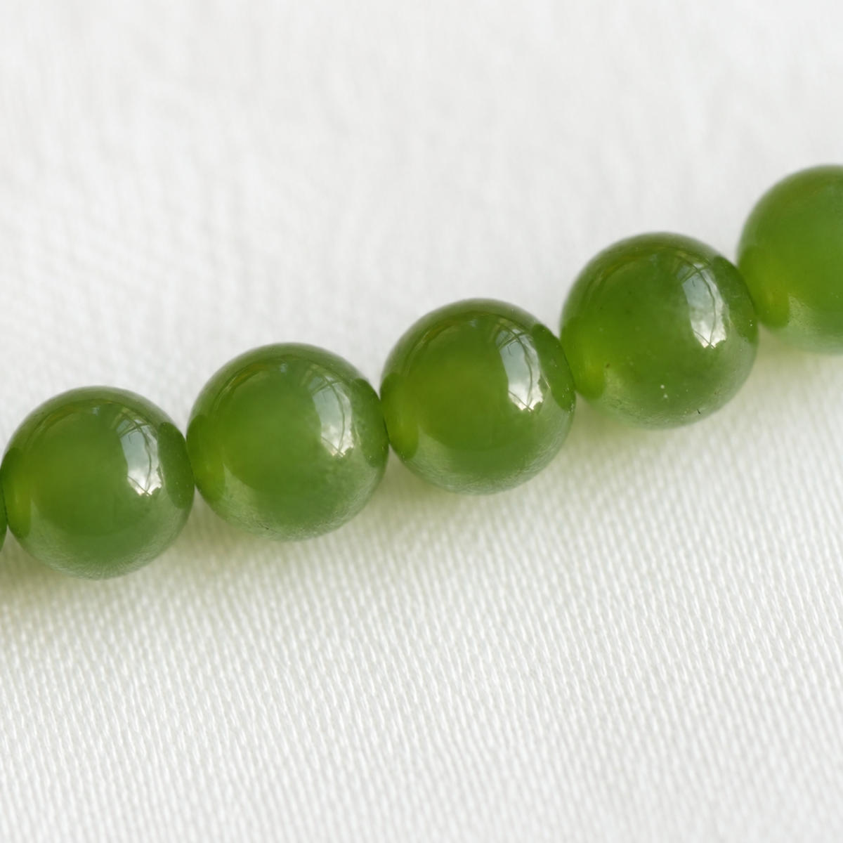 Green Nephrite Jade Bracelet with Natural Rhodonite Accent – Handmade Gemstone Bracelet
