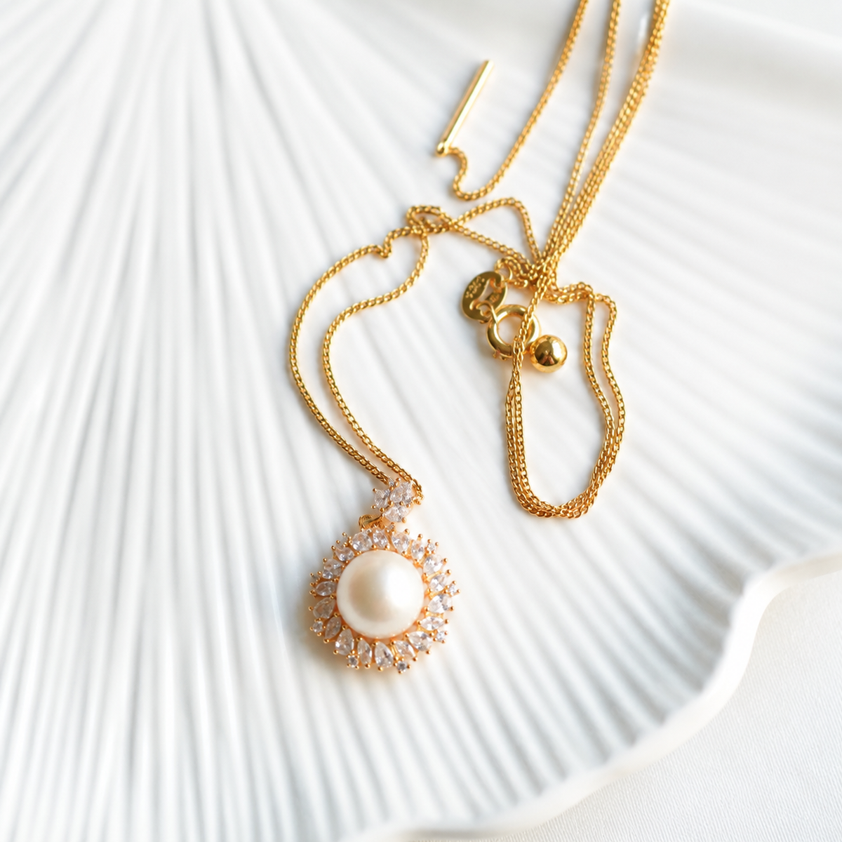 10mm Freshwater Pearl Pendant Necklace with 925 Sterling Silver Chain – Elegant Gift for Her