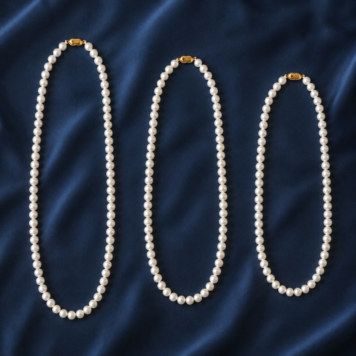 Natural Freshwater Pearl Necklace 7-8mm, Classic Warm White Pearl Choker Necklace with 316 Stainless Steel Clasp, Handmade Jewelry Gift for Women