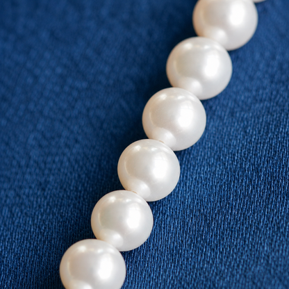 Natural Freshwater Pearl Necklace 5-6mm, Handmade Pearl Strand Necklace with 316 Stainless Steel Clasp, 45cm & 48.5cm Length Options