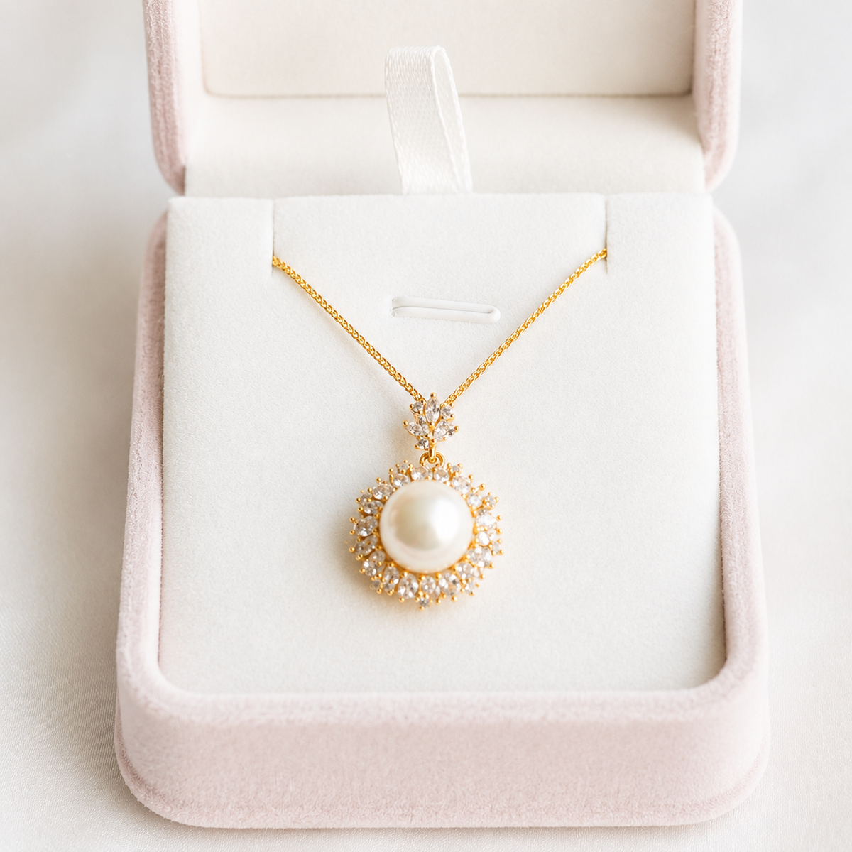 10mm Freshwater Pearl Pendant Necklace with 925 Sterling Silver Chain – Elegant Gift for Her