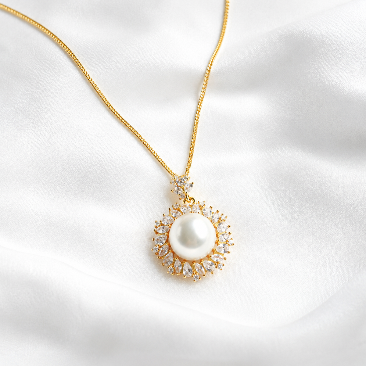 10mm Freshwater Pearl Pendant Necklace with 925 Sterling Silver Chain – Elegant Gift for Her