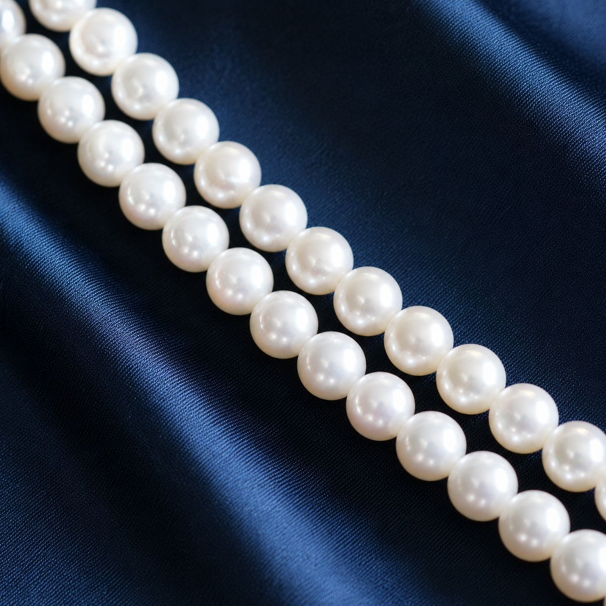 Classic Double-Strand Cultured Freshwater Pearl Necklace, 5mm Layered Pearl Jewelry, Elegant Gift for Women