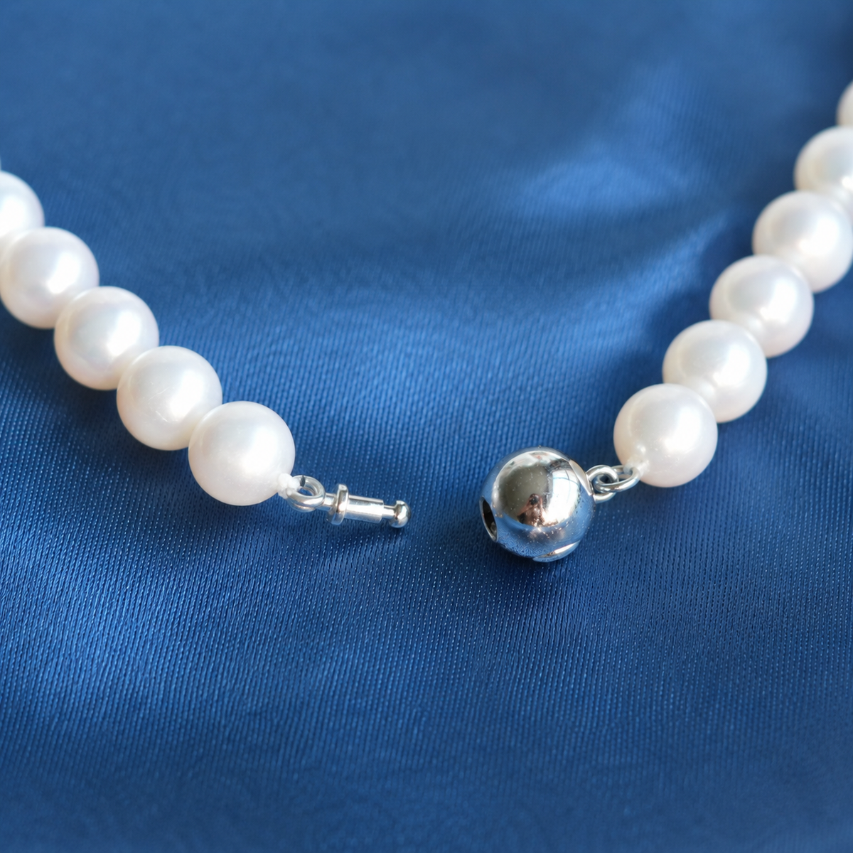 5-6mm Natural Freshwater Pearl Necklace, Dainty Pearl Choker Necklace, 44.5cm Classic Everyday Jewelry with Stainless Steel Clasp