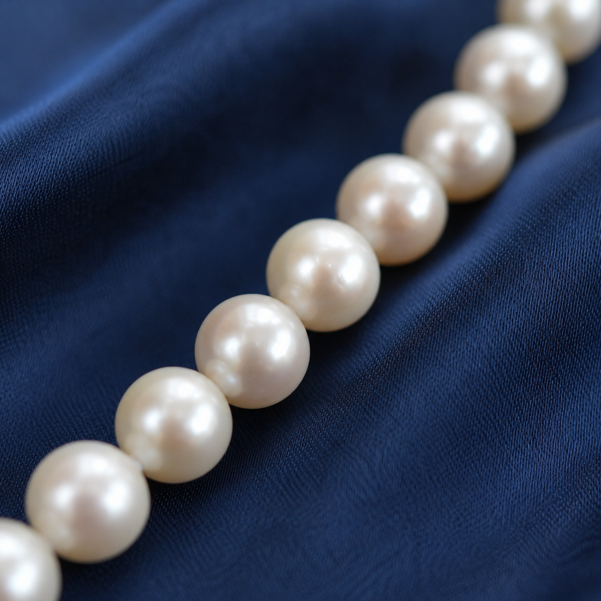 Natural Freshwater Pearl Necklace 7-8mm, Classic Warm White Pearl Choker Necklace with 316 Stainless Steel Clasp, Handmade Jewelry Gift for Women