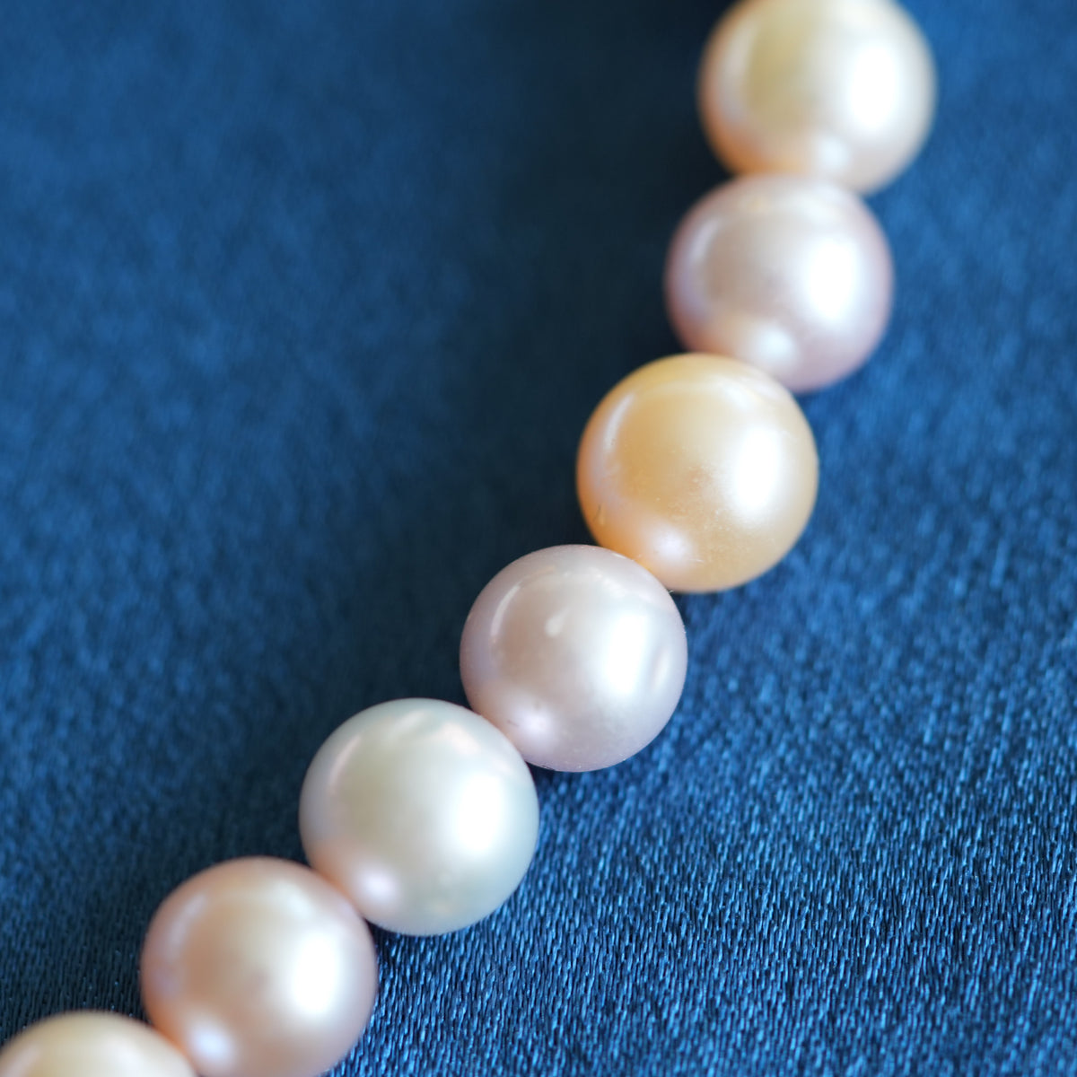 Pastel Multicolor Cultured Freshwater Pearl Necklace, Approx. 9mm Pearls, 47cm Classic Jewelry Gift for Women