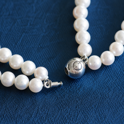 Classic Double-Strand Cultured Freshwater Pearl Necklace, 5mm Layered Pearl Jewelry, Elegant Gift for Women