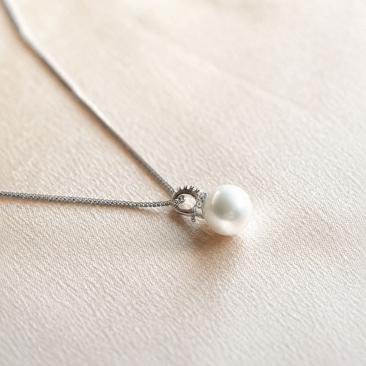 10mm Freshwater Pearl Pendant Necklace in 925 Sterling Silver – Elegant Everyday Jewelry
